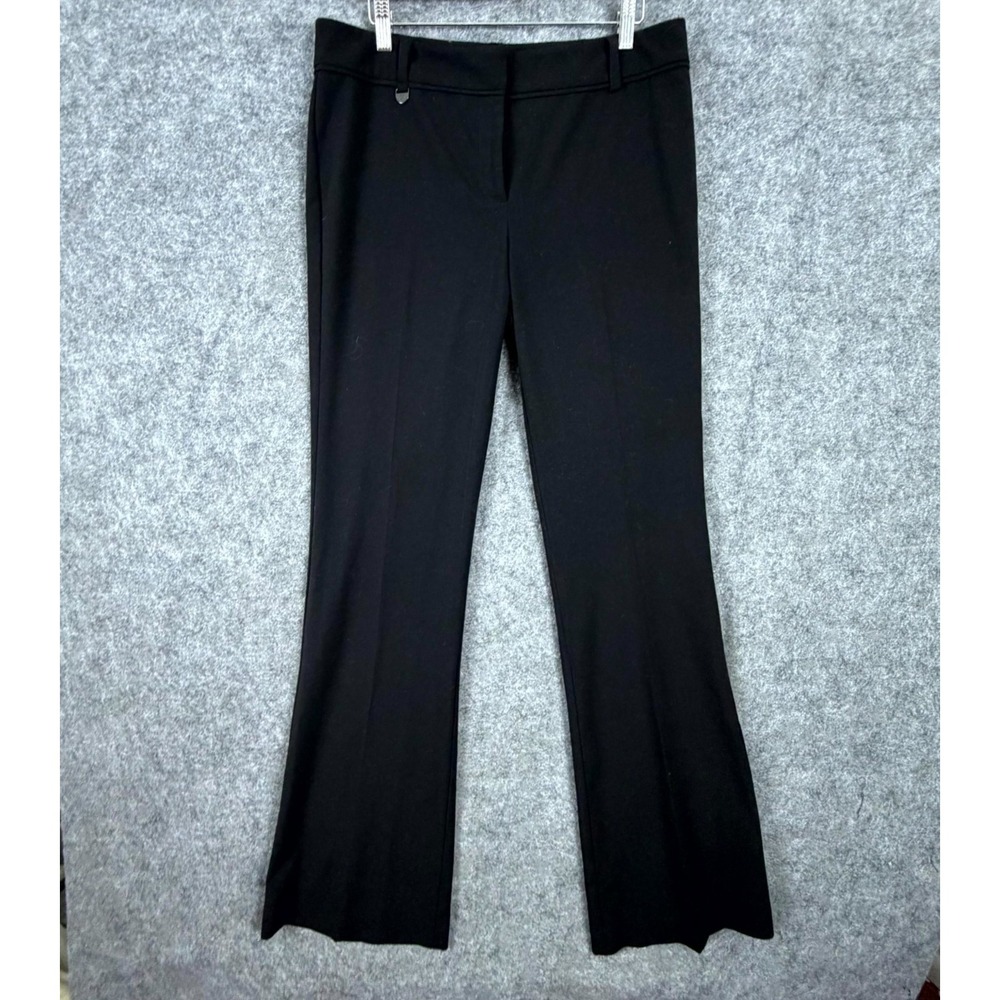 New York & Company Dress Pants Womens 8 Tall Black Stretch Capsule Flare Leg